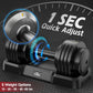FLYBIRD 55Lbs Adjustable Dumbbell Pair