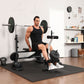 FLYBIRD Set of Olympic Weight Bench, Barbells And Weight Plates