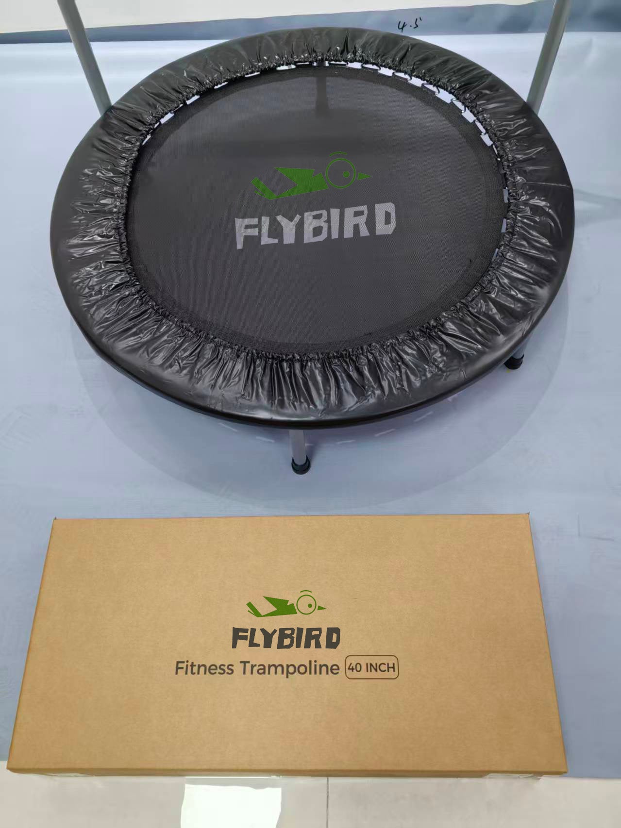 FLYBIRD Foldable Trampoline with Safety Pad, Perfect for Home Use, Kids and Adults